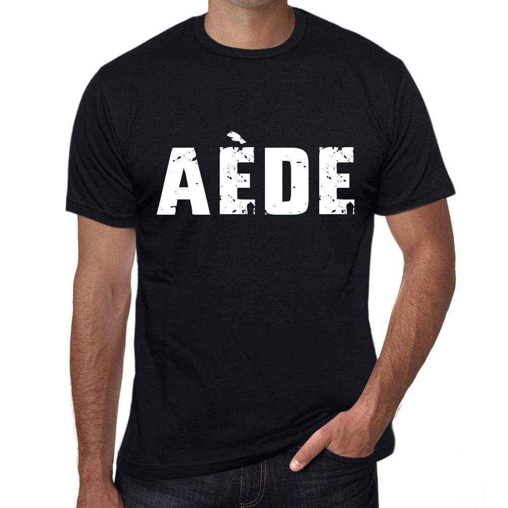 Mens Tee Shirt Vintage T Shirt Aède X-Small Black 00557 - Black / Xs - Casual