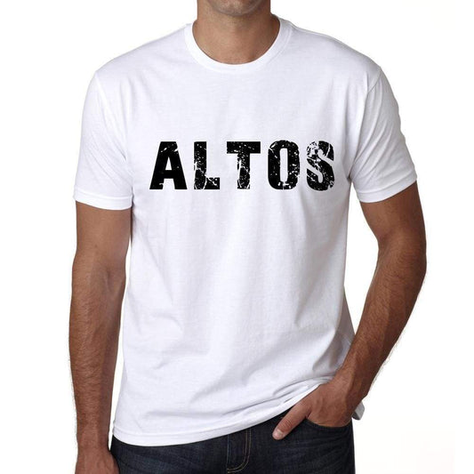Mens Tee Shirt Vintage T Shirt Altos X-Small White 00561 - White / Xs - Casual