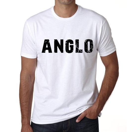 Mens Tee Shirt Vintage T Shirt Anglo X-Small White 00561 - White / Xs - Casual