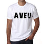 Mens Tee Shirt Vintage T Shirt Aveu X-Small White 00560 - White / Xs - Casual