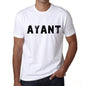 Mens Tee Shirt Vintage T Shirt Ayant X-Small White 00561 - White / Xs - Casual