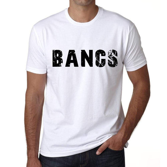 Mens Tee Shirt Vintage T Shirt Bancs X-Small White 00561 - White / Xs - Casual