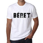 Mens Tee Shirt Vintage T Shirt Béret X-Small White 00561 - White / Xs - Casual