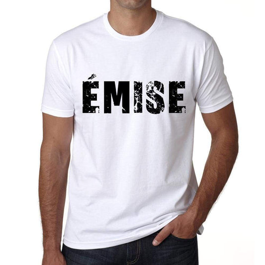 Mens Tee Shirt Vintage T Shirt Émise X-Small White 00561 - White / Xs - Casual