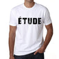 Mens Tee Shirt Vintage T Shirt Étude X-Small White 00561 - White / Xs - Casual