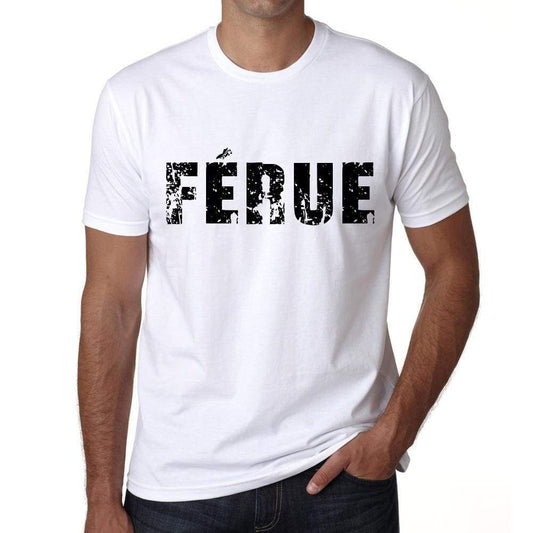 Mens Tee Shirt Vintage T Shirt Férue X-Small White 00561 - White / Xs - Casual