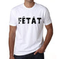 Mens Tee Shirt Vintage T Shirt Fêtât X-Small White 00561 - White / Xs - Casual