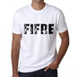 Mens Tee Shirt Vintage T Shirt Fifre X-Small White 00561 - White / Xs - Casual
