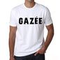 Mens Tee Shirt Vintage T Shirt Gazée X-Small White 00561 - White / Xs - Casual