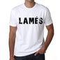 Mens Tee Shirt Vintage T Shirt Lamès X-Small White 00561 - White / Xs - Casual