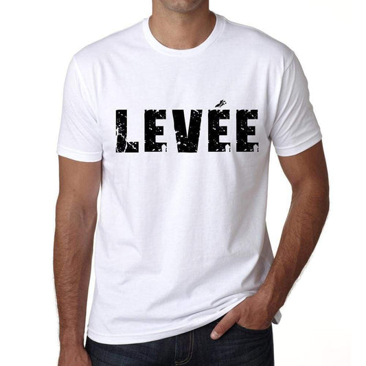 Mens Tee Shirt Vintage T Shirt Levèe X-Small White 00561 - White / Xs - Casual