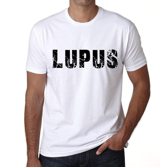 Mens Tee Shirt Vintage T Shirt Lupus X-Small White - White / Xs - Casual