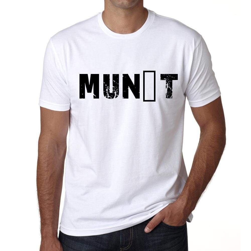 Mens Tee Shirt Vintage T Shirt Munët X-Small White - White / Xs - Casual