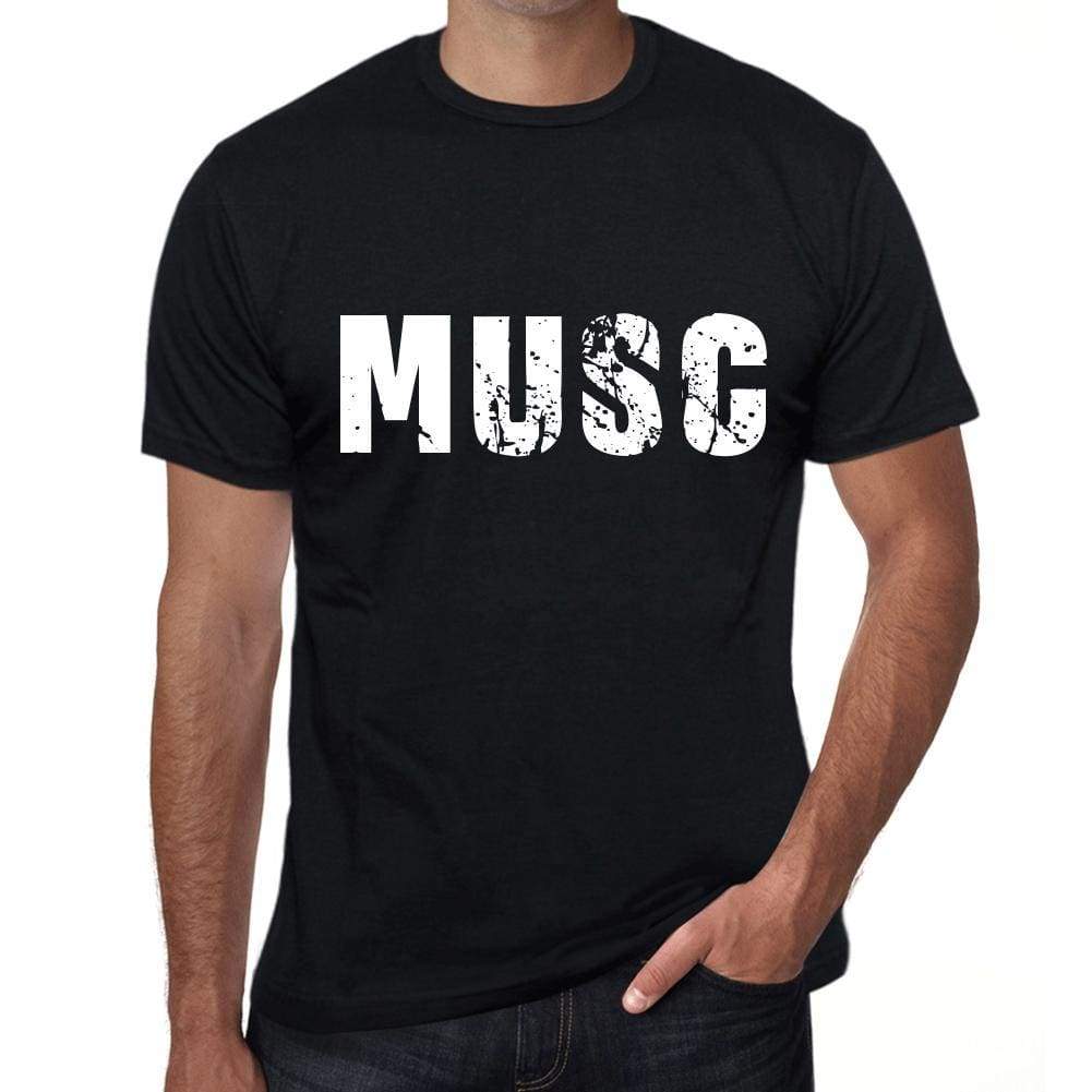 Mens Tee Shirt Vintage T Shirt Musc X-Small Black 00557 - Black / Xs - Casual