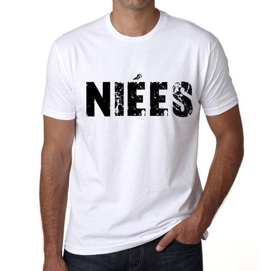 Mens Tee Shirt Vintage T Shirt Niées X-Small White - White / Xs - Casual