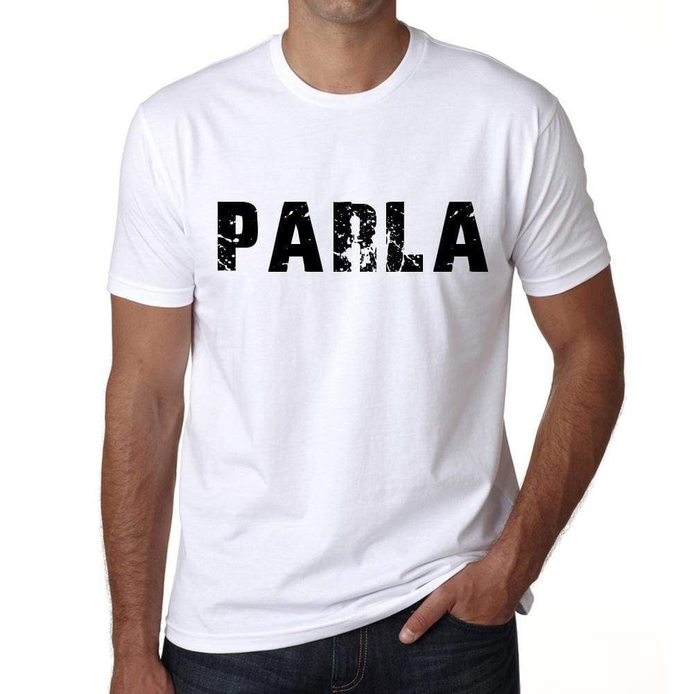 Mens Tee Shirt Vintage T Shirt Parla X-Small White - White / Xs - Casual