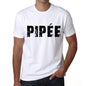 Mens Tee Shirt Vintage T Shirt Pipée X-Small White - White / Xs - Casual