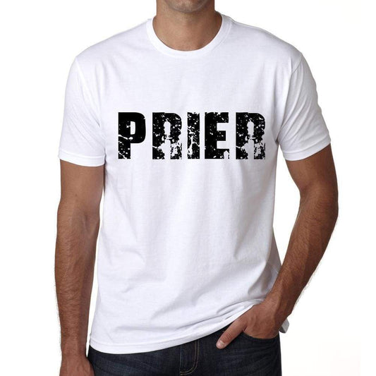 Mens Tee Shirt Vintage T Shirt Prier X-Small White - White / Xs - Casual