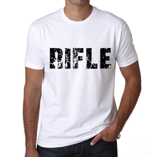 Mens Tee Shirt Vintage T Shirt Rifle X-Small White - White / Xs - Casual