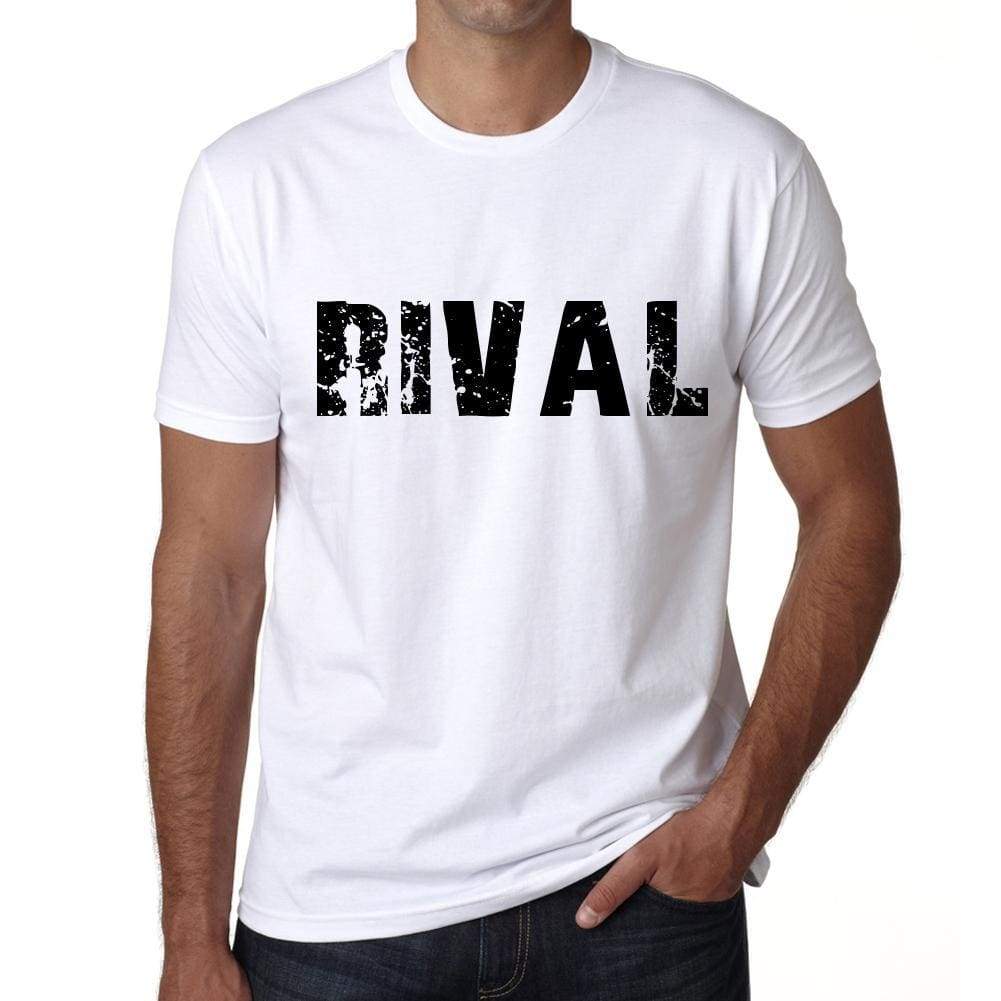 Mens Tee Shirt Vintage T Shirt Rival X-Small White - White / Xs - Casual
