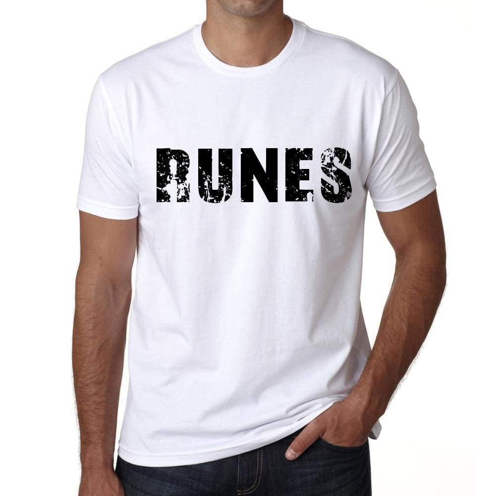 Mens Tee Shirt Vintage T Shirt Runes X-Small White - White / Xs - Casual