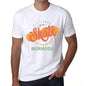 Mens Vintage Tee Shirt Graphic T Shirt Bermuda White - White / Xs / Cotton - T-Shirt