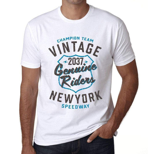 Mens Vintage Tee Shirt Graphic T Shirt Genuine Riders 2037 White - White / Xs / Cotton - T-Shirt