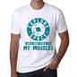 Mens Vintage Tee Shirt Graphic T Shirt I Need More Space For My Muscles White - White / Xs / Cotton - T-Shirt