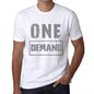 Mens Vintage Tee Shirt Graphic T Shirt One Demand White - White / Xs / Cotton - T-Shirt