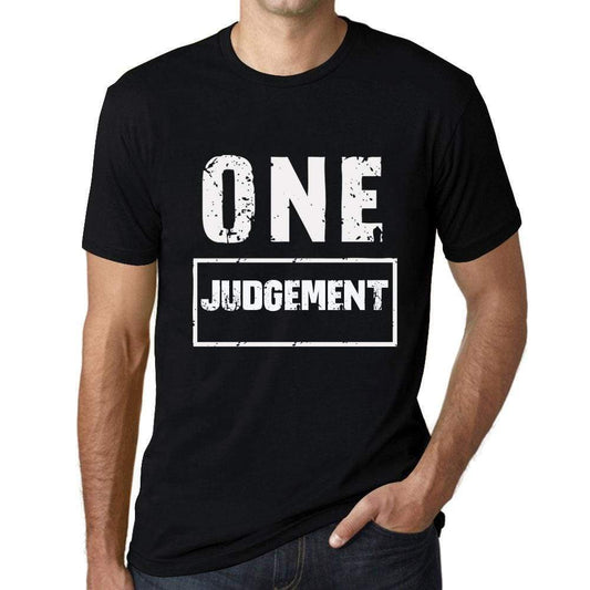 Mens Vintage Tee Shirt Graphic T Shirt One Judgement Deep Black - Deep Black / Xs / Cotton - T-Shirt