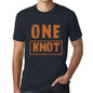 Mens Vintage Tee Shirt Graphic T Shirt One Knot Navy - Navy / Xs / Cotton - T-Shirt