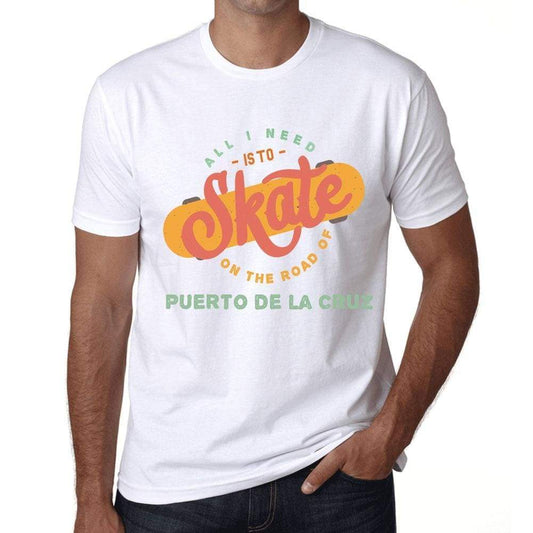 Mens Vintage Tee Shirt Graphic T Shirt Puerto De La Cruz White - White / Xs / Cotton - T-Shirt