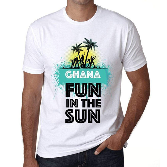 Mens Vintage Tee Shirt Graphic T Shirt Summer Dance Ghana White - White / Xs / Cotton - T-Shirt