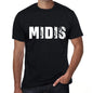 Midis Mens Retro T Shirt Black Birthday Gift 00553 - Black / Xs - Casual