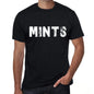 Mints Mens Retro T Shirt Black Birthday Gift 00553 - Black / Xs - Casual