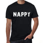 Nappy Mens Retro T Shirt Black Birthday Gift 00553 - Black / Xs - Casual
