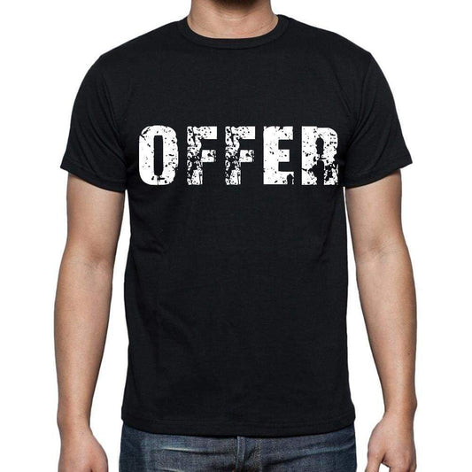 Offer Mens Short Sleeve Round Neck T-Shirt Black T-Shirt En