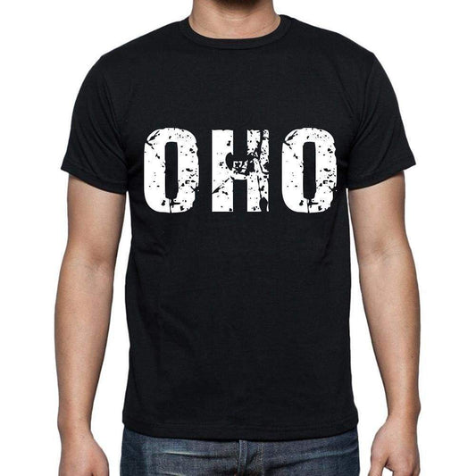 Oho Men T Shirts Short Sleeve T Shirts Men Tee Shirts For Men Cotton Black 3 Letters - Casual