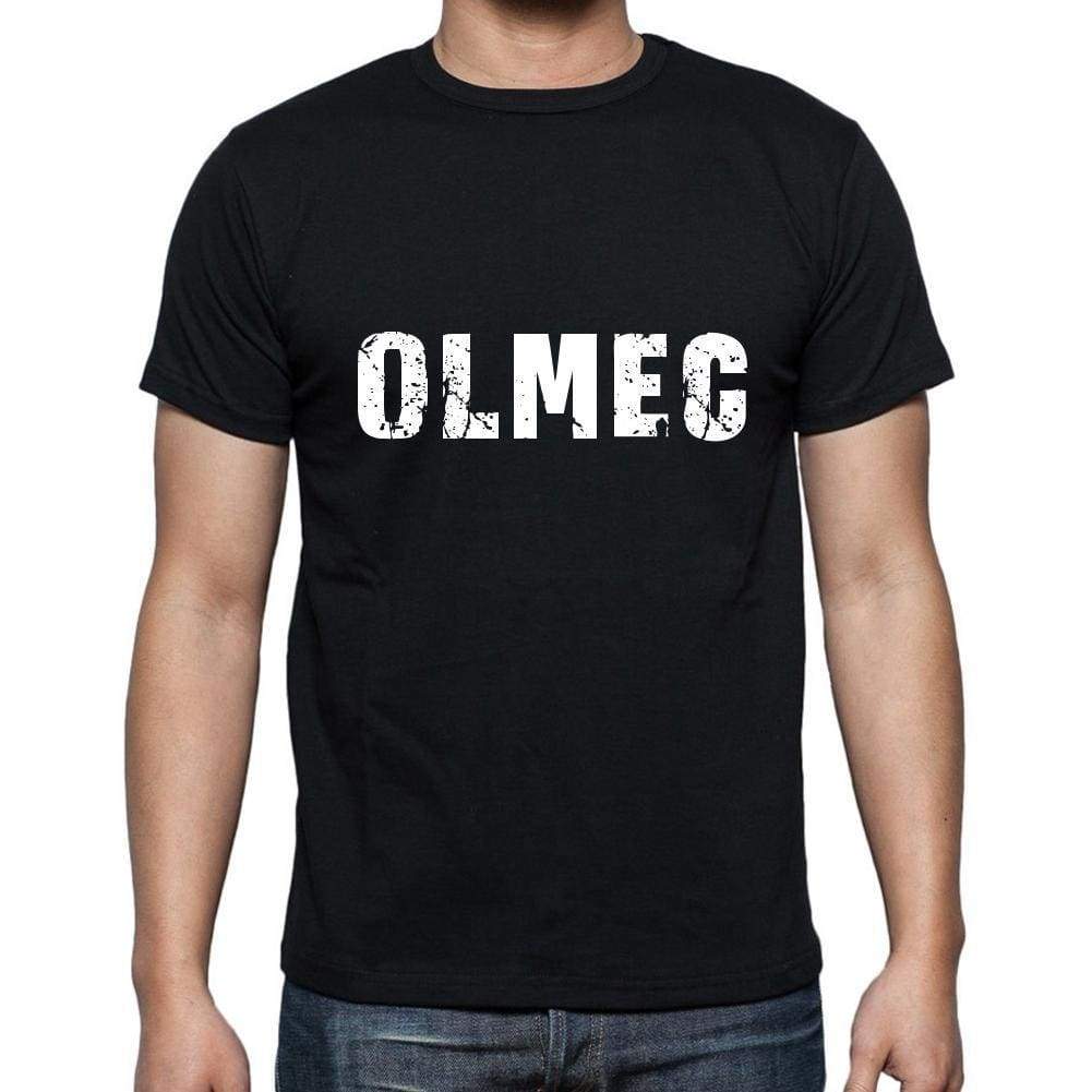 Olmec Mens Short Sleeve Round Neck T-Shirt 5 Letters Black Word 00006 - Casual