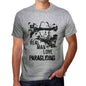 Paragliding Real Men Love Paragliding Mens T Shirt Grey Birthday Gift 00540 - Grey / S - Casual