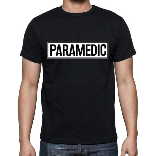 Paramedic T Shirt Mens T-Shirt Occupation S Size Black Cotton - T-Shirt