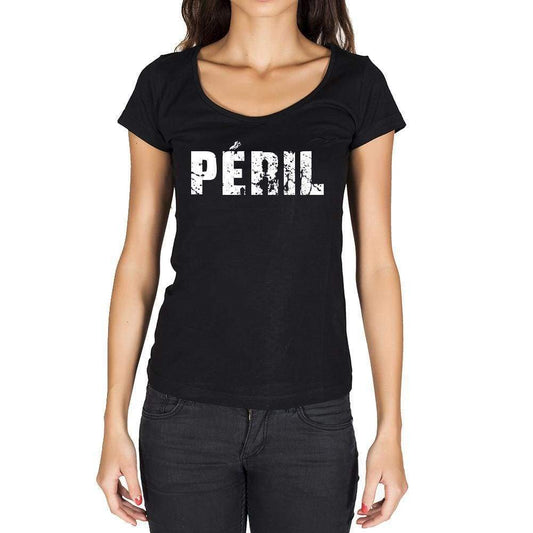 Péril French Dictionary Womens Short Sleeve Round Neck T-Shirt 00010 - Casual