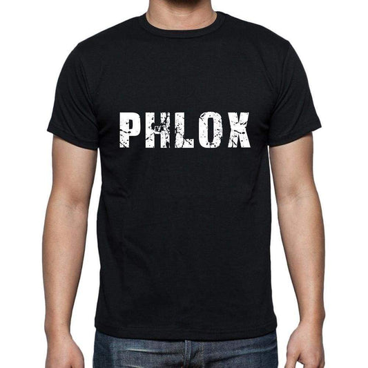 Phlox Mens Short Sleeve Round Neck T-Shirt 5 Letters Black Word 00006 - Casual