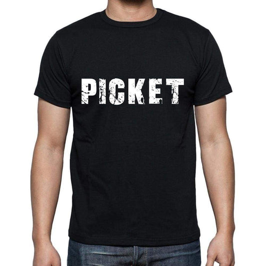 picket ,Men's Short Sleeve Round Neck T-shirt 00004 - Ultrabasic