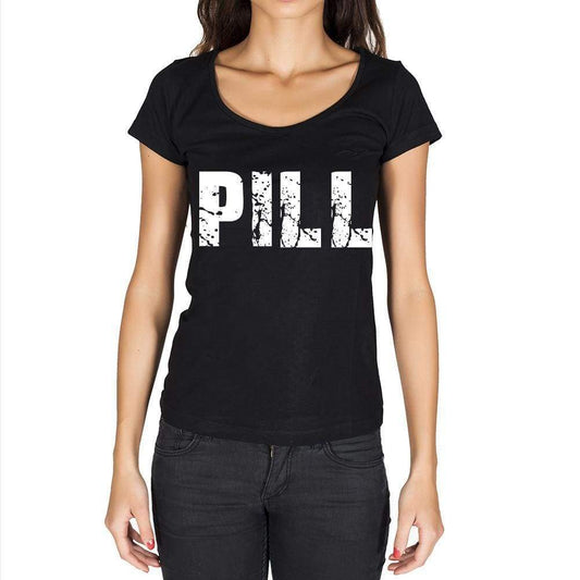 Pill Womens Short Sleeve Round Neck T-Shirt - Casual