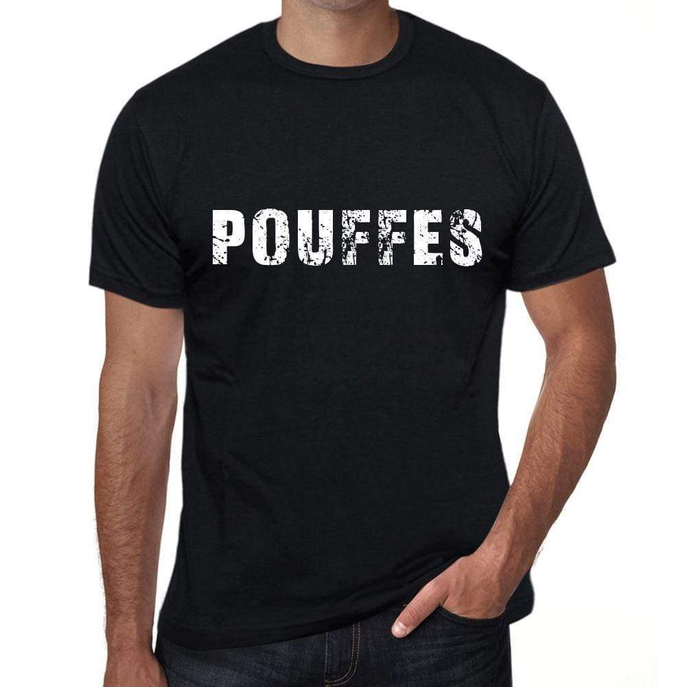 Pouffes Mens T Shirt Black Birthday Gift 00555 - Black / Xs - Casual