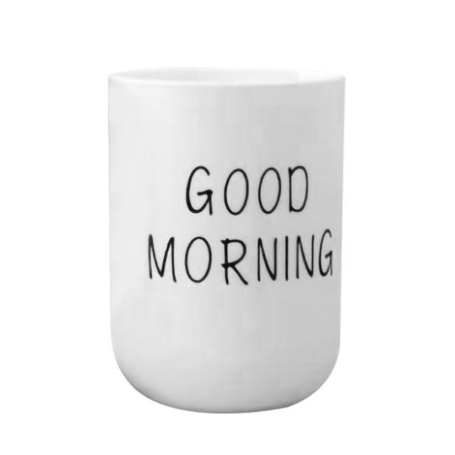 Wholesale Toothbrush Cup Personality Music Note Milk Juice Lemon Mug Coffee Tea Cup Home Office Drinkware Unique Gift #F