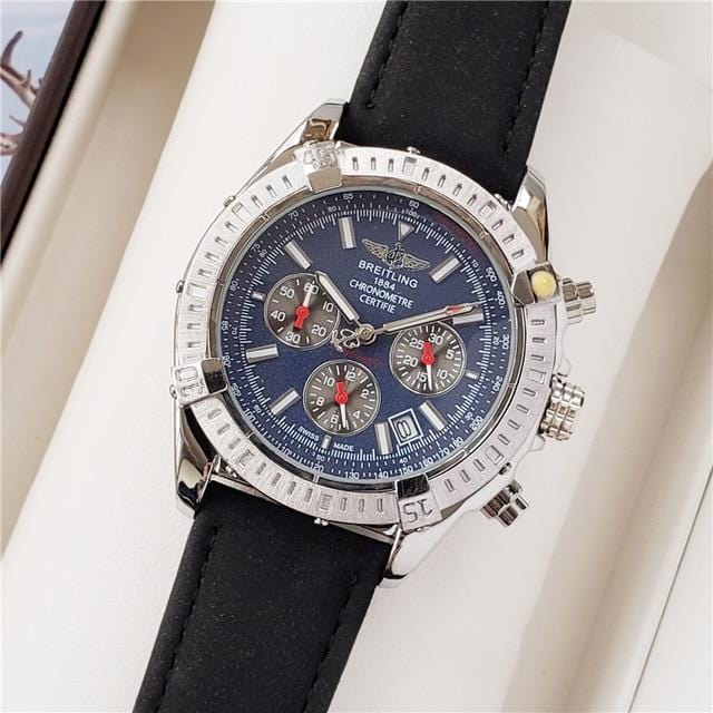 NEW Breitling Luxury Brand Mechanical Wristwatch Mens Watches Quartz Watch with Stainless Steel Strap relojes hombre automatic