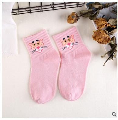 Women Cartoon Character Cotton Socks Art Female Character Patterend Short Cute Socks Hipster Fashion Animal Print Ankle Socks