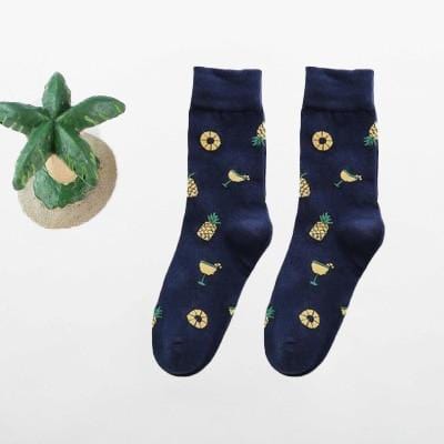 Women Happy Funny Socks With Print Art Cute Warm Winter Socks With Avocado Sushi Food Cotton Fashion Harajuku Unisex Sock 1 Pair